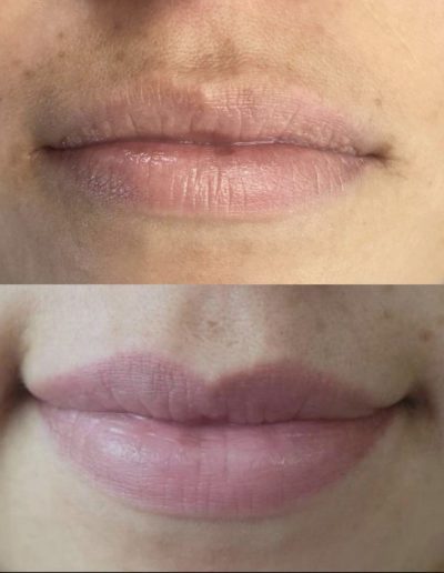 Lip Blushing Before & After